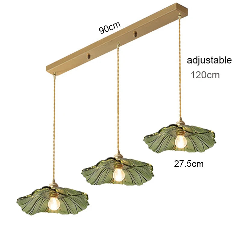 Stylish Glass Pendant Light - Modern Hanging Lamp for Dining & Kitchen