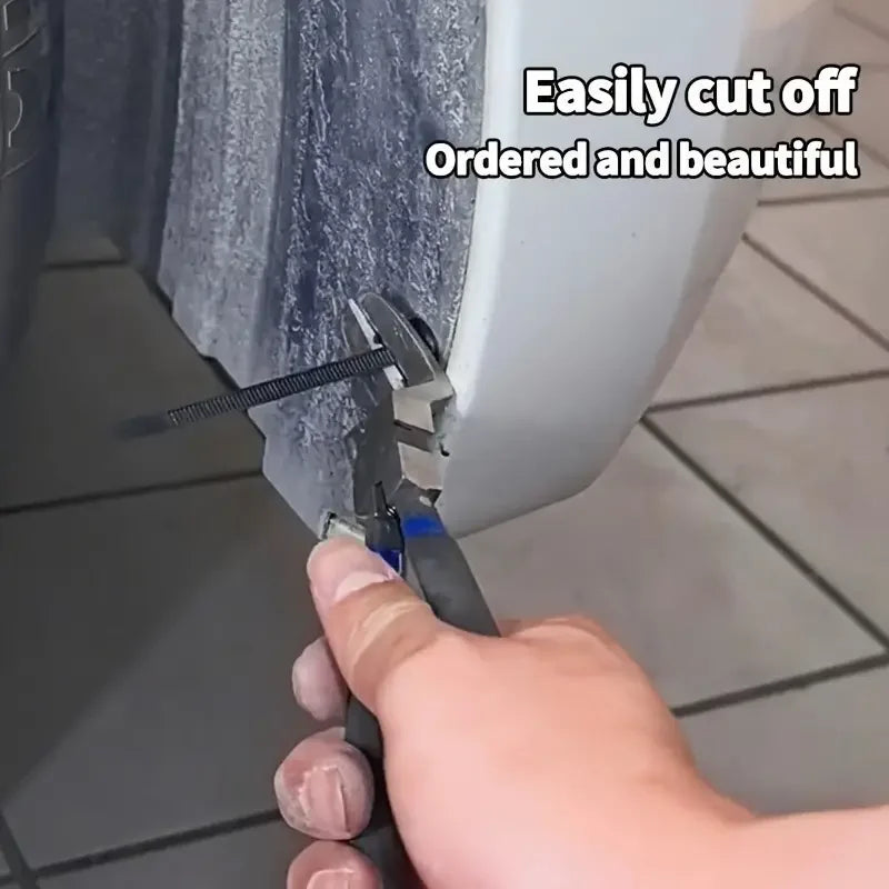 100 Heavy-Duty Self-Locking Nylon Cable Ties - UV-Resistant Fasteners