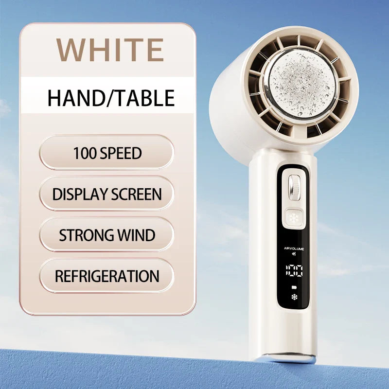 High-Speed Handheld USB Rechargeable Mini Fan - Cool Anywhere!