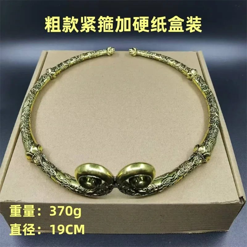 Mythical Monkey King Wukong Hoop Rod - Enchanting Gaming Decor