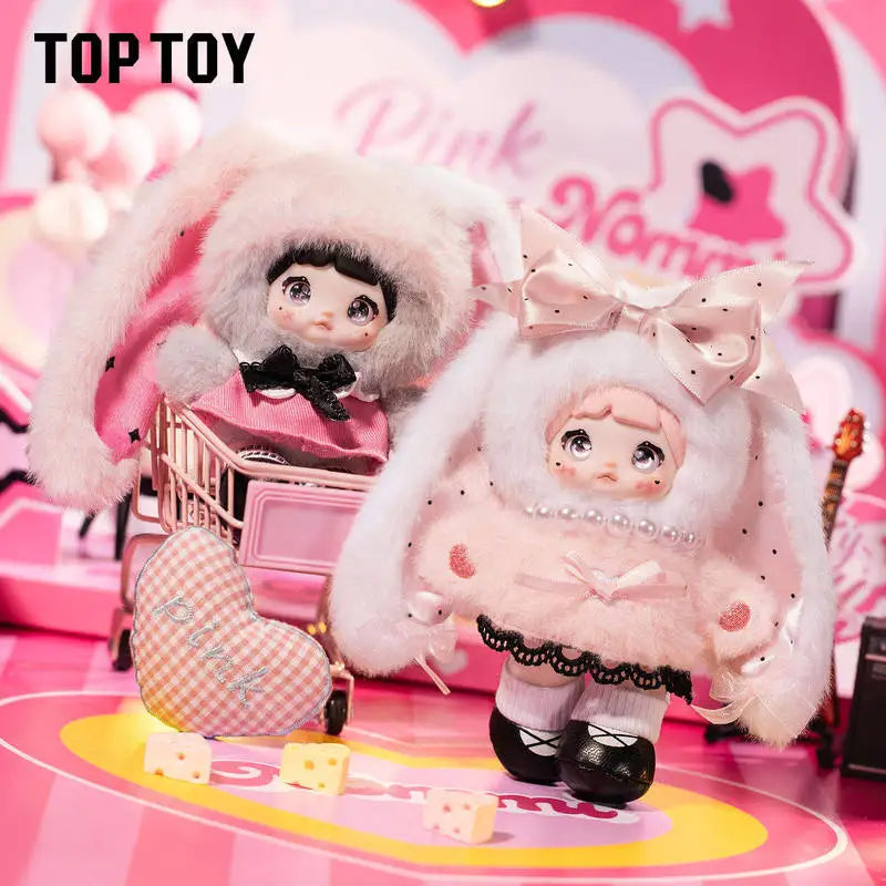 TOPTOY Pink Bunny Vinyl Doll - Trendy Play Collection Ornament