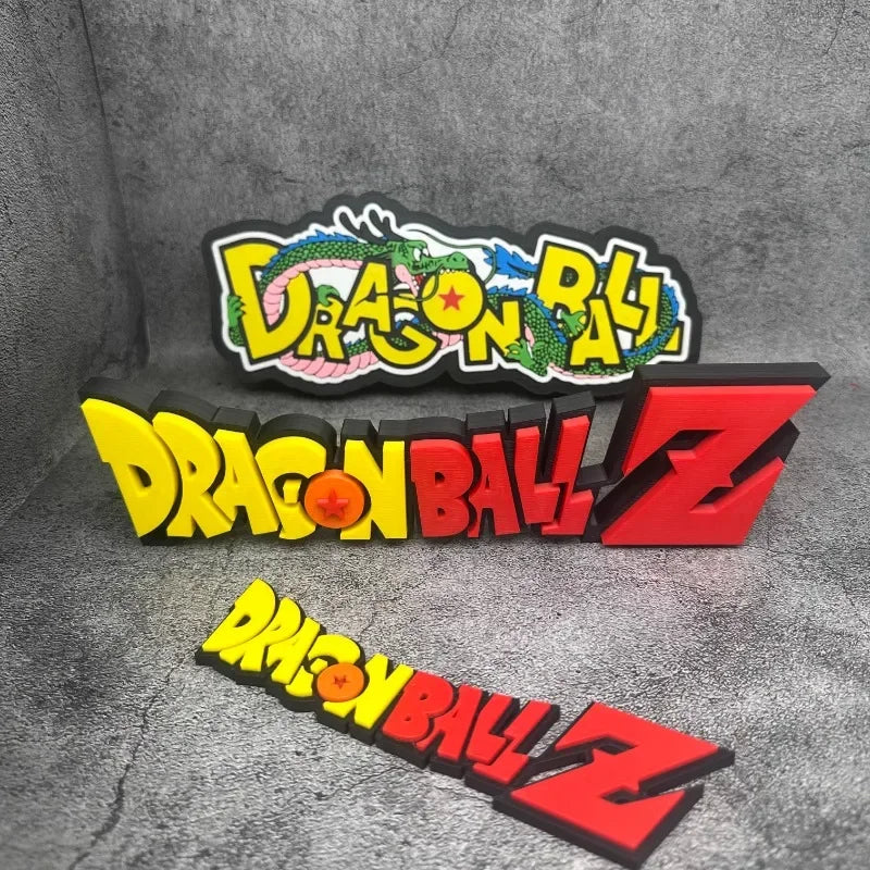 Dragon Ball Super 3D Printed Logo Sign - Handmade Ornament & Display