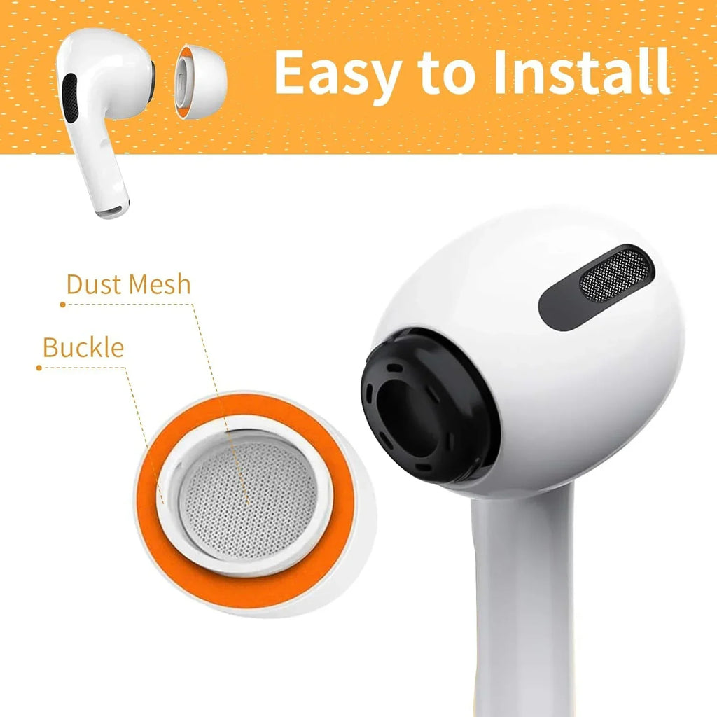 Premium Memory Foam Eartips for AirPods Pro 3 - Soft Comfort Fit