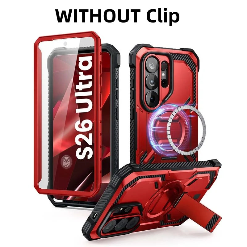 I-BLASON Rugged Armor Case for Samsung Galaxy S26 Ultra - Screen Protector & Stand