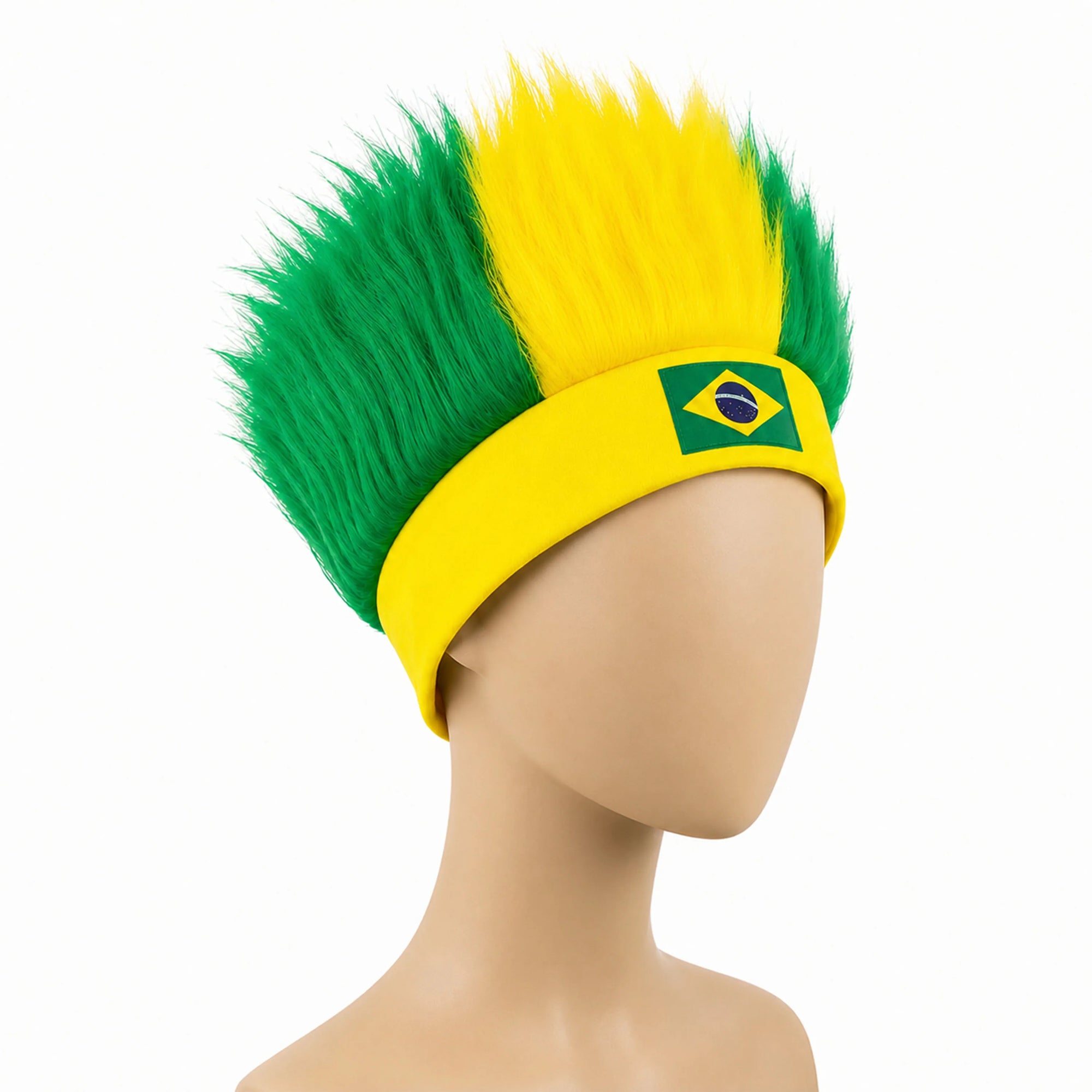 Ultimate World Cup Fan Wig - Vibrant National Flag Colors