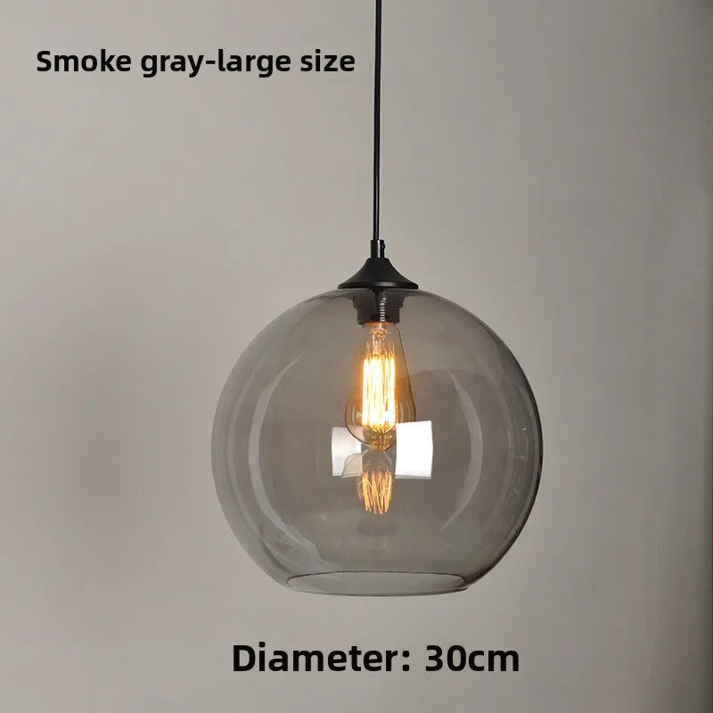 Colorful Handcrafted Glass Ball Pendant Light for Modern Dining Spaces