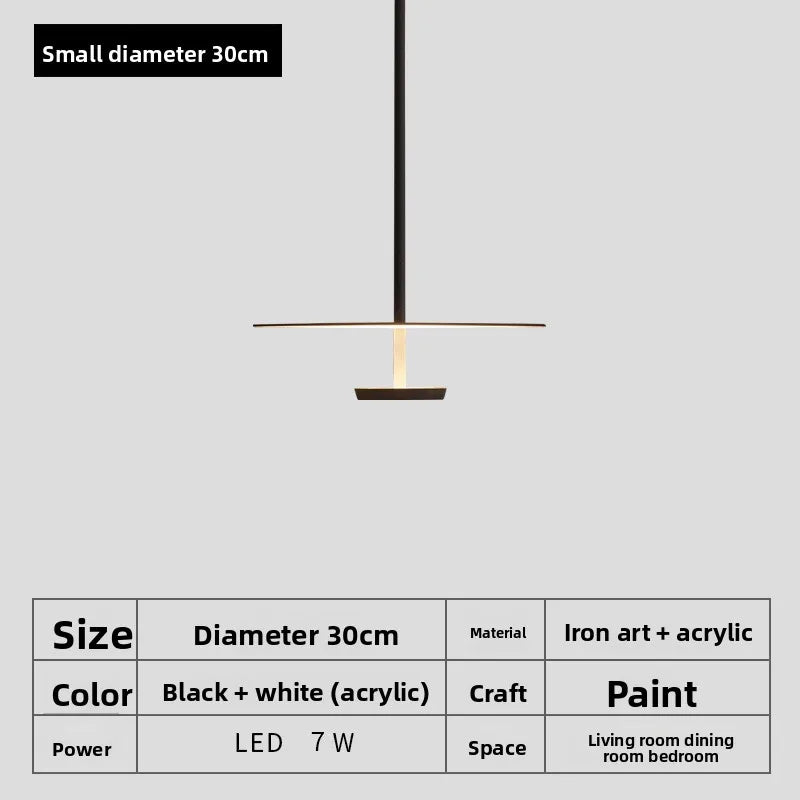 Nordic Minimalist LED Pendant Light - Modern Flying Saucer Chandelier