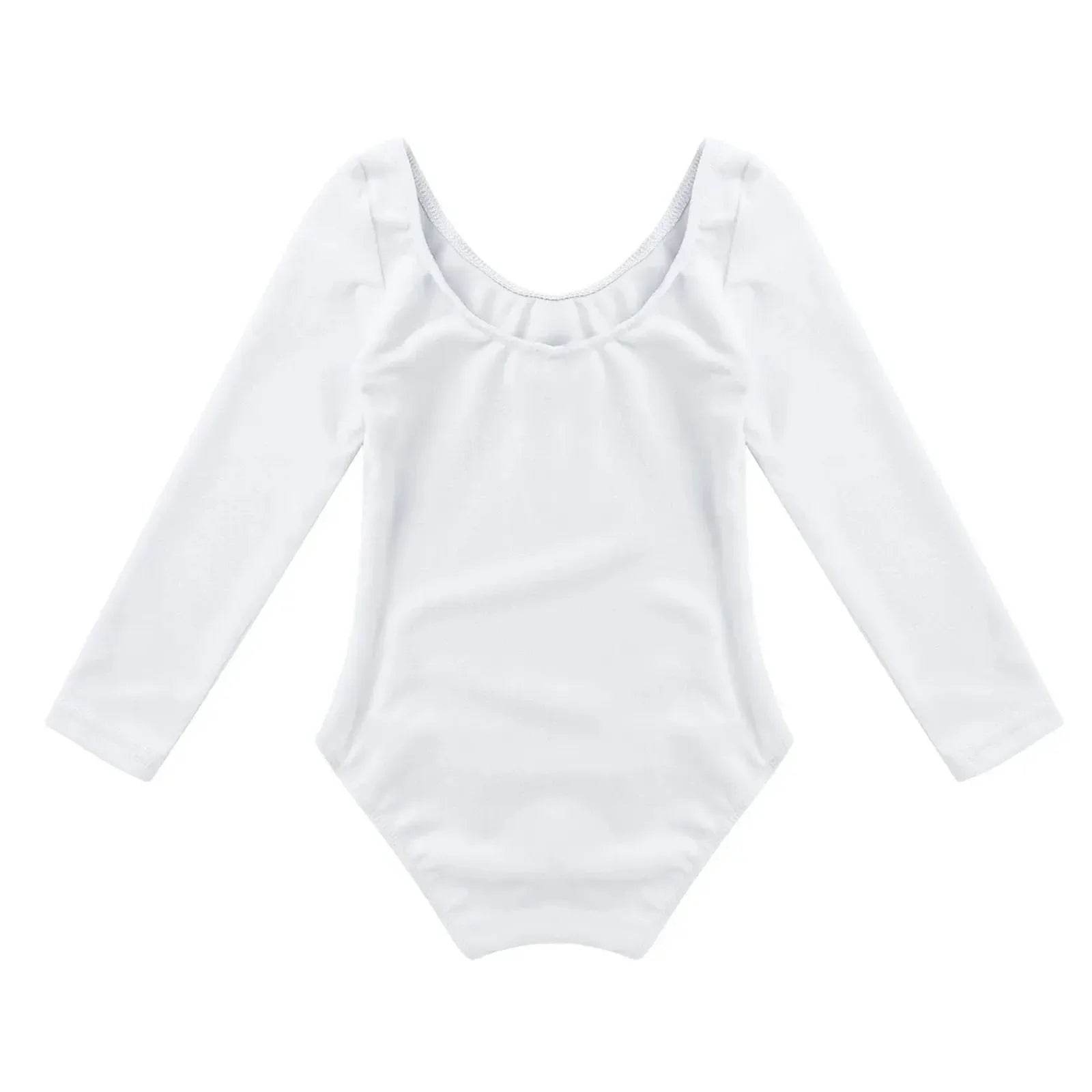 Girls Long Sleeve Ballet Leotard - Soft & Stretchy Dance Costume