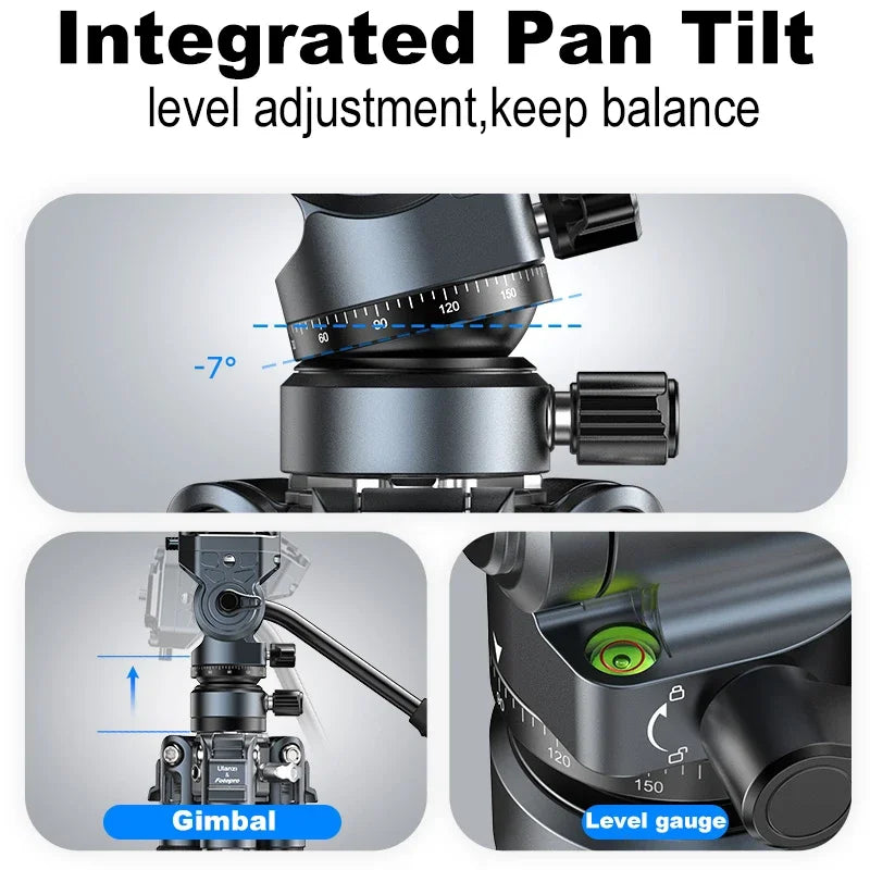 Ulanzi F38 Lightweight Carbon Fiber Tripod with Quick Release Plate