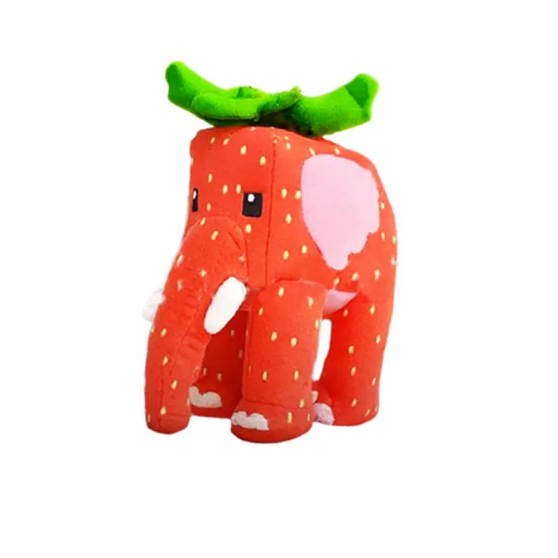 Plush Strawberry Elephant Doll - Cute Anime Gift for All Ages