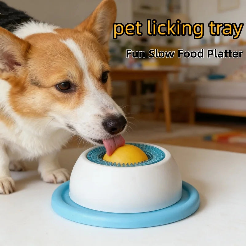 Interactive Pet Lick Mat - Slow Feeder for Dogs & Cats - Dental Health & Anxiety Relief