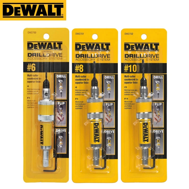 DEWALT Drill Flip Drive Unit #6 #8 #10 - 2 in 1 Countersink Bits