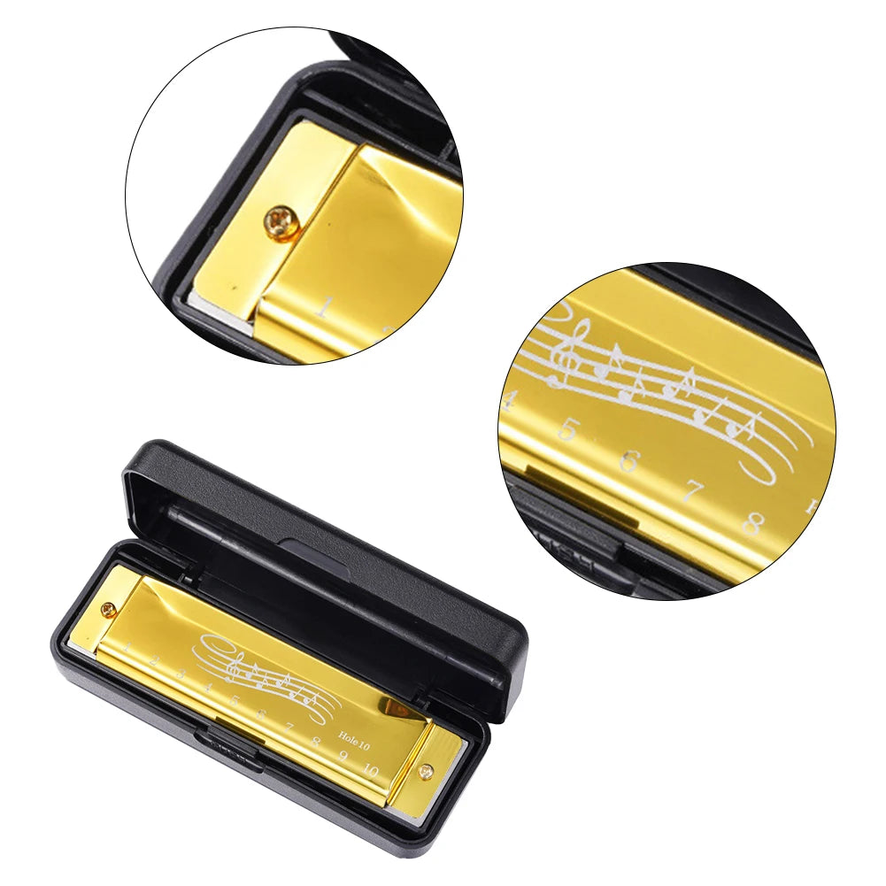 10 Hole 20 Tone Harmonica for Beginners - Portable Music Instrument