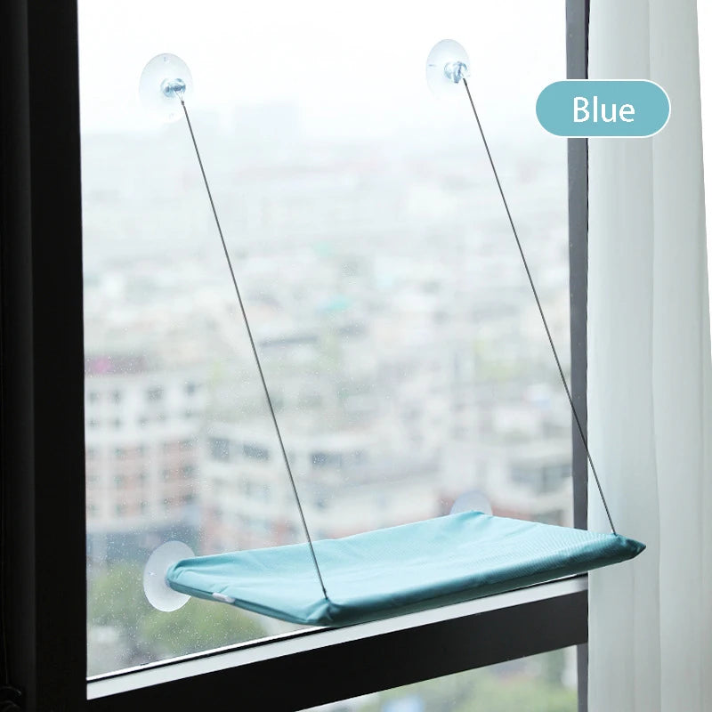 Cat Window Hammock - Washable Suction Shelf Bed for Feline Relaxation