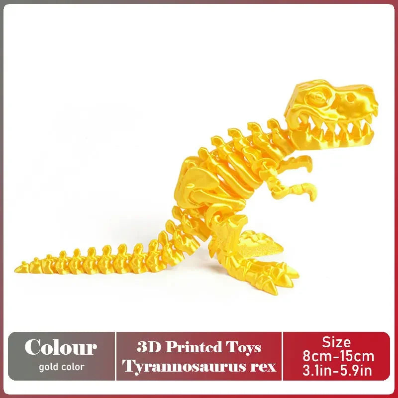 3D Printed Tyrannosaurus Rex Model | Movable Realistic Desktop Decoration