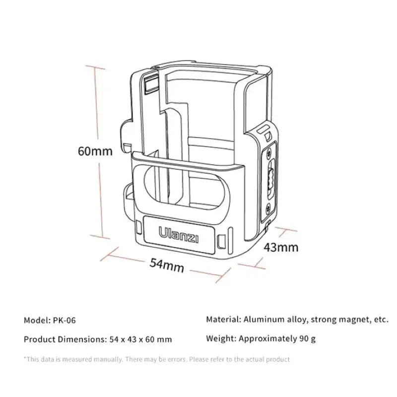 Ulanzi PK-06 Expansion Adapter for DJI Pocket 3 | Durable & Versatile