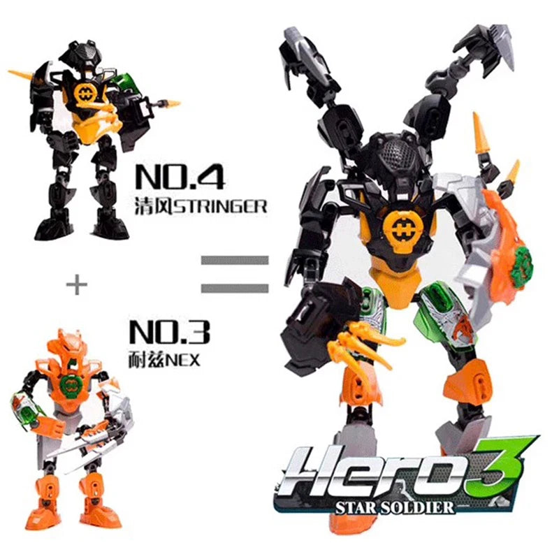 Hero Factory Evo Star Warrior 2-in-1 Building Blocks Robot Toy