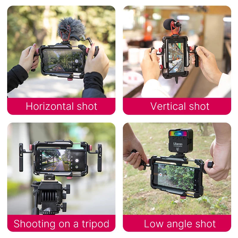 Ulanzi Lino Phone Cage Vlog Rig for iPhone & Android Photography