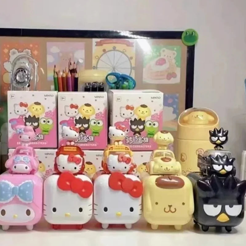 Kawaii Sanrio Character Car Toy Figure - Collectible Blind Box