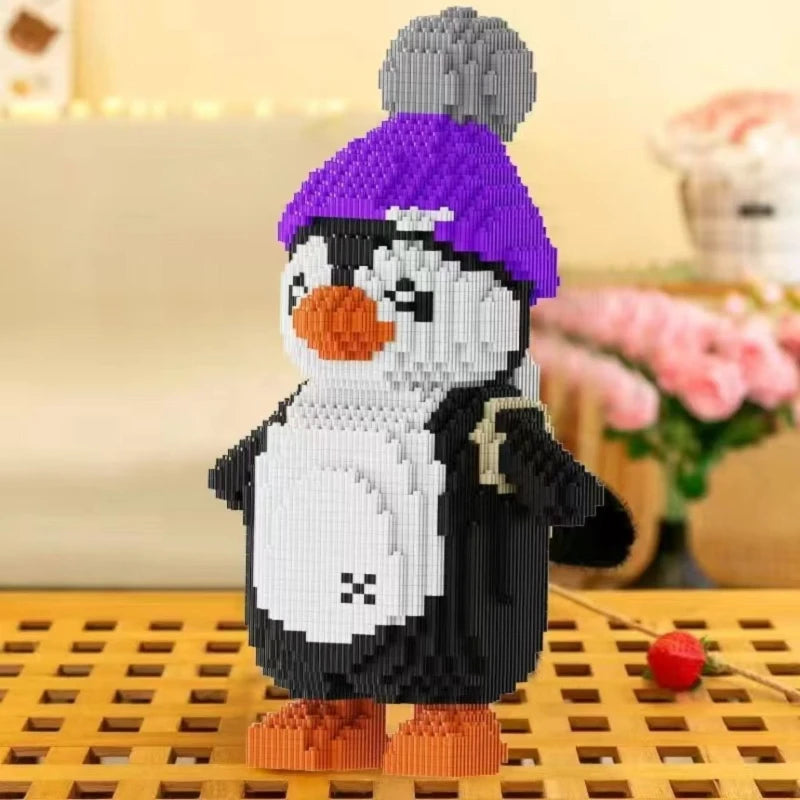 Creative Penguin Building Blocks - Fun 3D Model for Kids