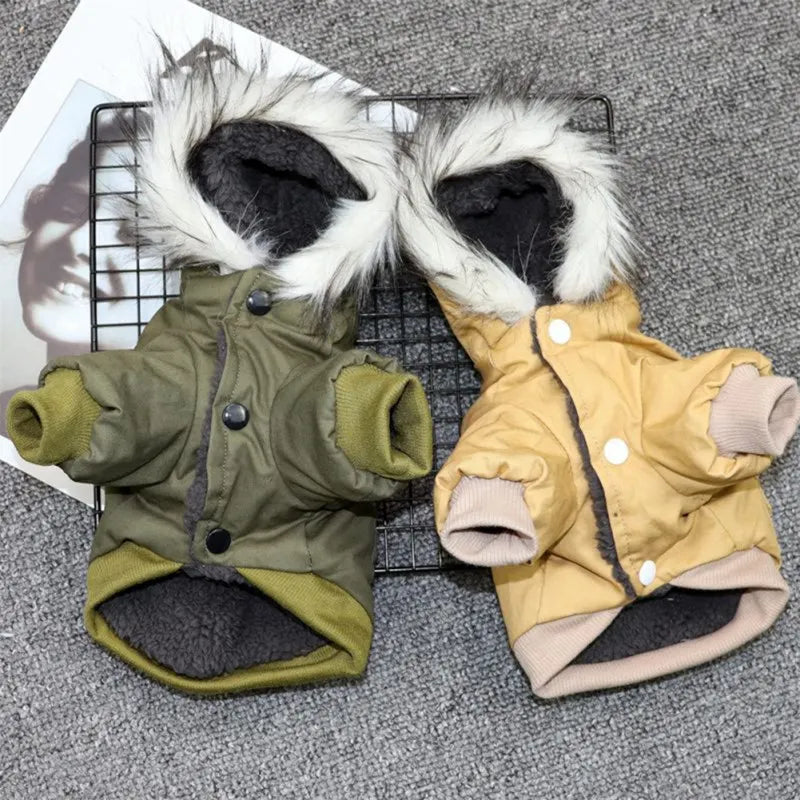 Warm Winter Dog Coat - Stylish & Cozy Hoodies for Small to Medium Dogs