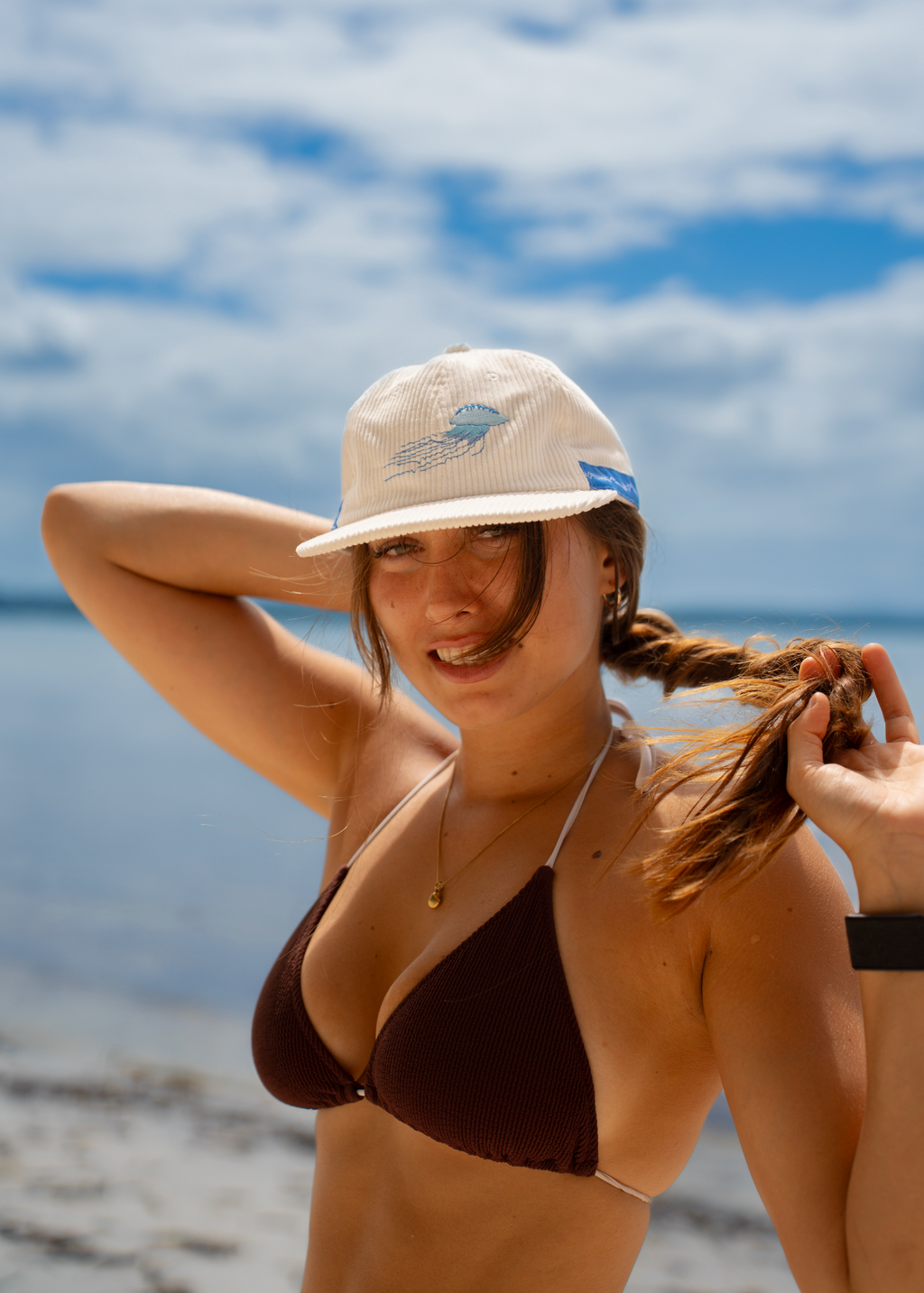 Vintage Corduroy Bluebottle Hat - Stylish Beachwear for Wave Riders