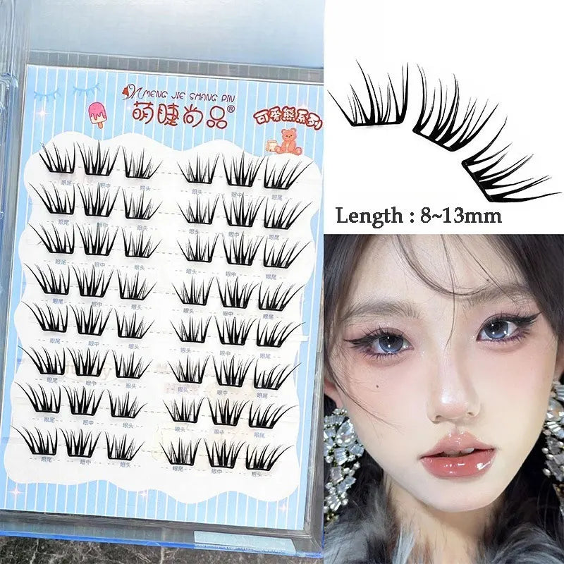 Manga Eyelashes: Ultra-Thin DIY Segmented Lashes Without Glue