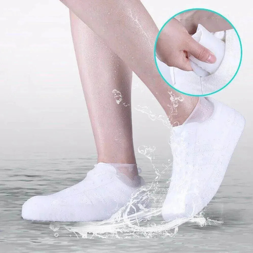 Waterproof Latex Shoe Covers - Durable, Non-Slip Rain Gear