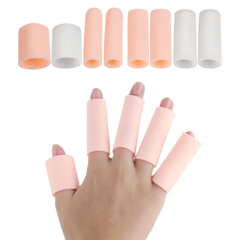 5Pcs Silicone Finger Caps - Waterproof Protectors for Blisters & Eczema