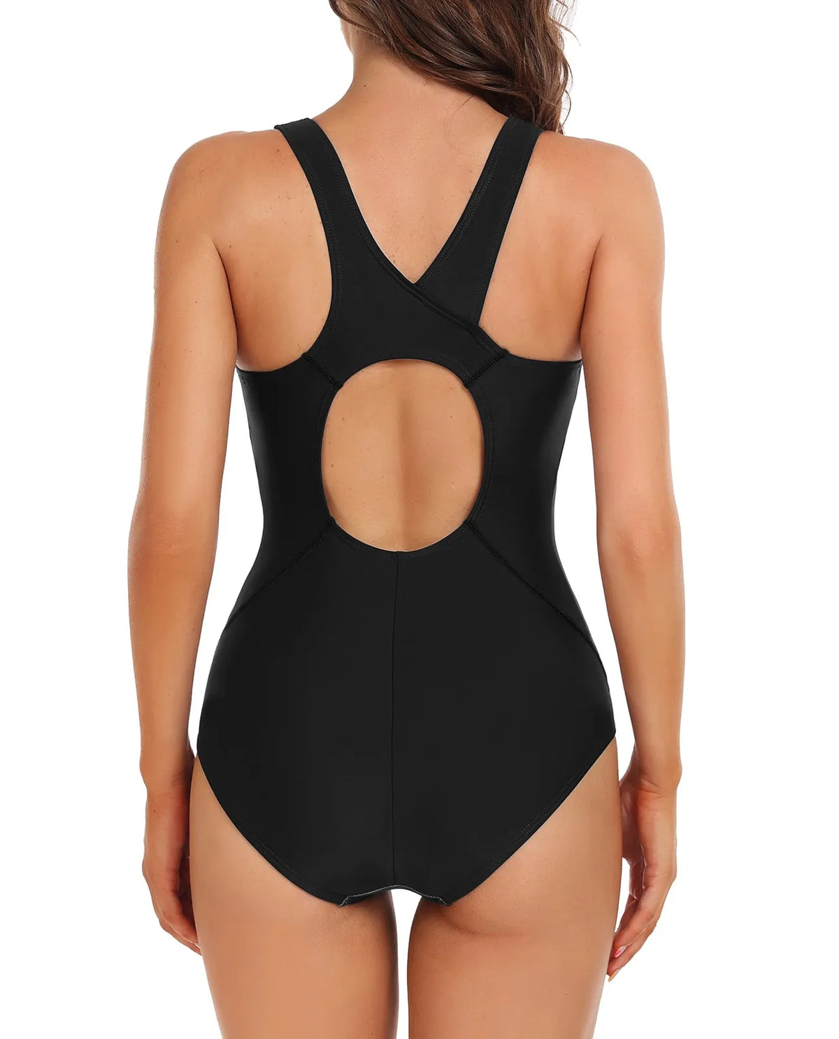 Anfilia Women's One Piece Backless Swimsuit - Comfort & Style Perfected