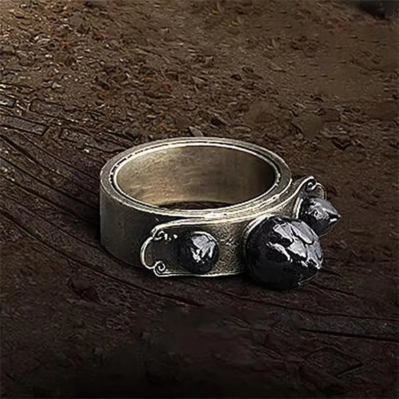 Sun Wukong Golden Cudgel Ring - Collectible Game Jewelry