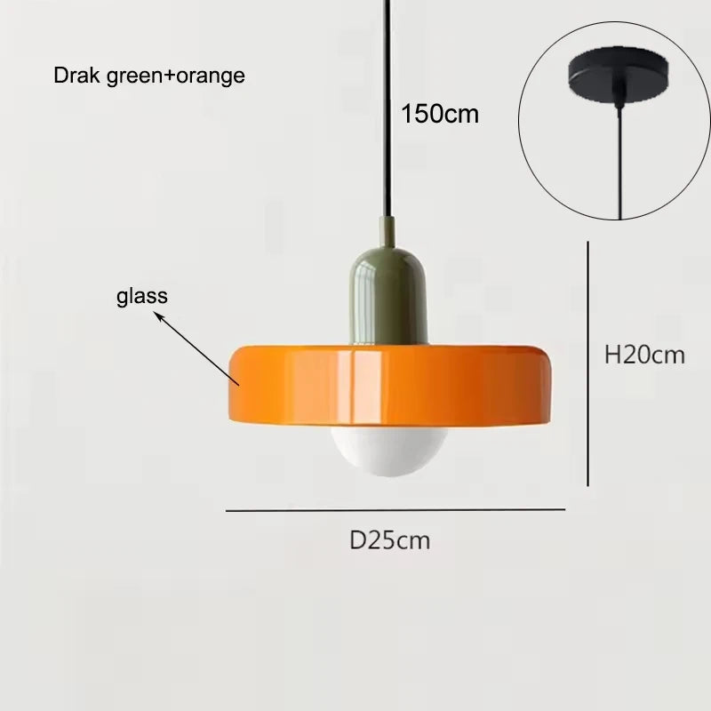 Stylish Modern Glass Pendant Light for Home & Dining Spaces