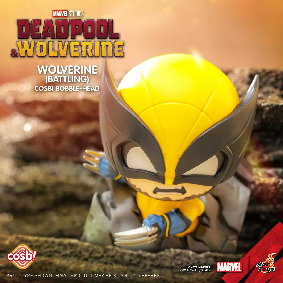 Cute Deadpool & Wolverine Q-Version Anime Figures - Kawaii Collectible