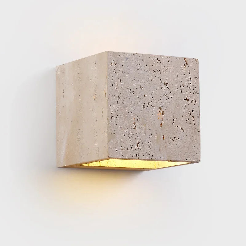 Elegant LED Stone Wall Light – Stylish Outdoor Sconce