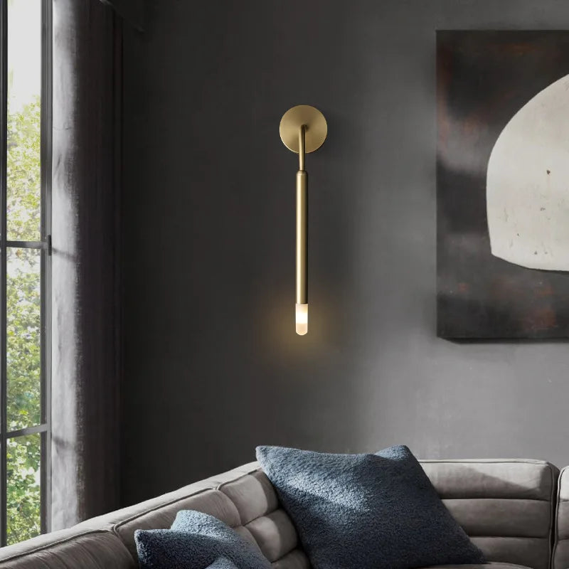 Vintage Copper Wall Lamp - Modern Minimalist Design for Any Room