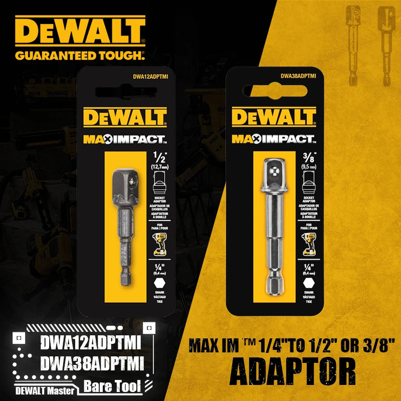 DEWALT MAX IMPACT™ 1/4" to 1/2" & 3/8" Adaptor Power Tool Accessory