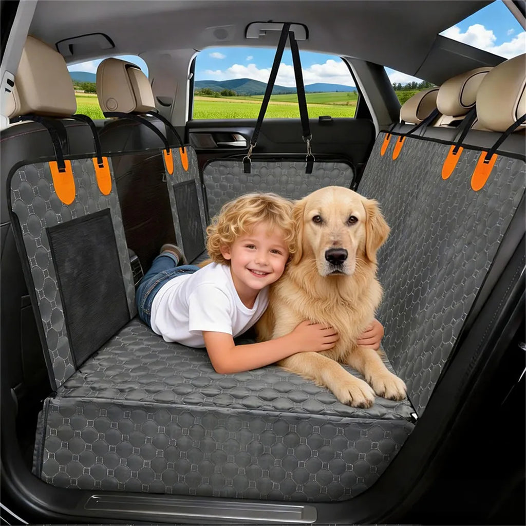 Bingopaw Back Seat Extender | Waterproof Dog Car Hammock & Protector