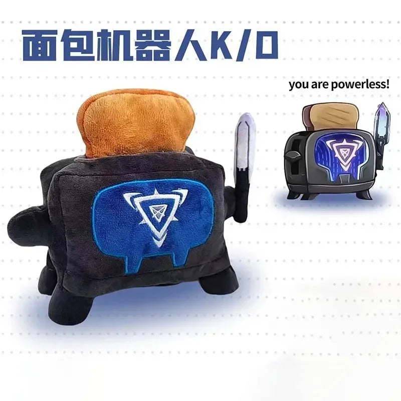 Valorant KO Bread Robot Plush Toy - Fun Interactive Collectible