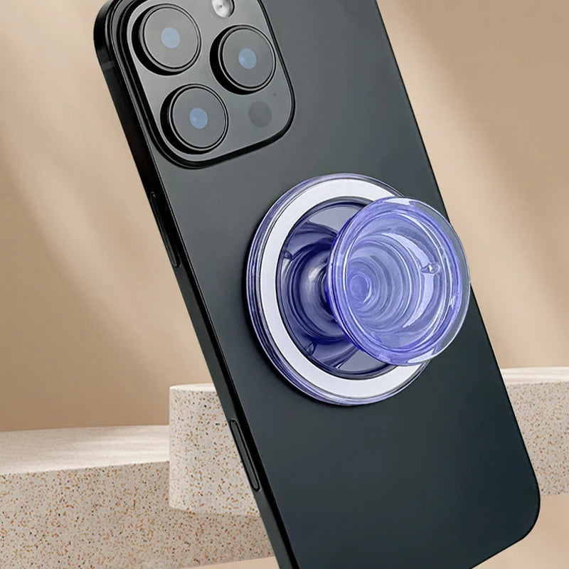 Magnetic Phone Grip Holder - Expandable Stand & Ring Support