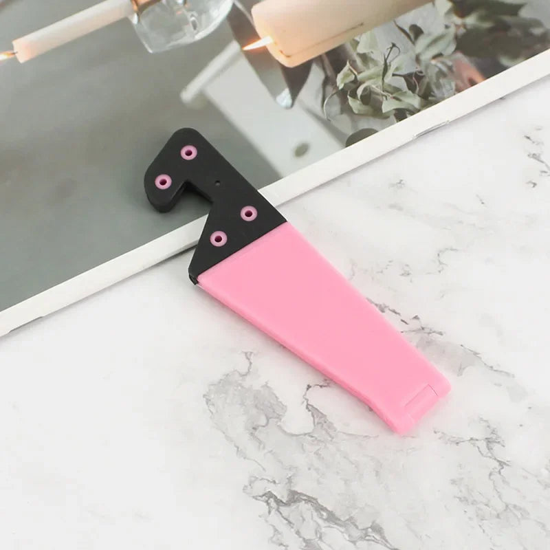 V-Shaped Universal Foldable Phone Stand - Adjustable Holder for Tablets