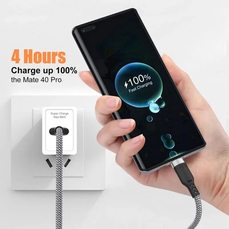 6A USB Type-C Fast Charge Cable - Quick Charging for iPhone & Android