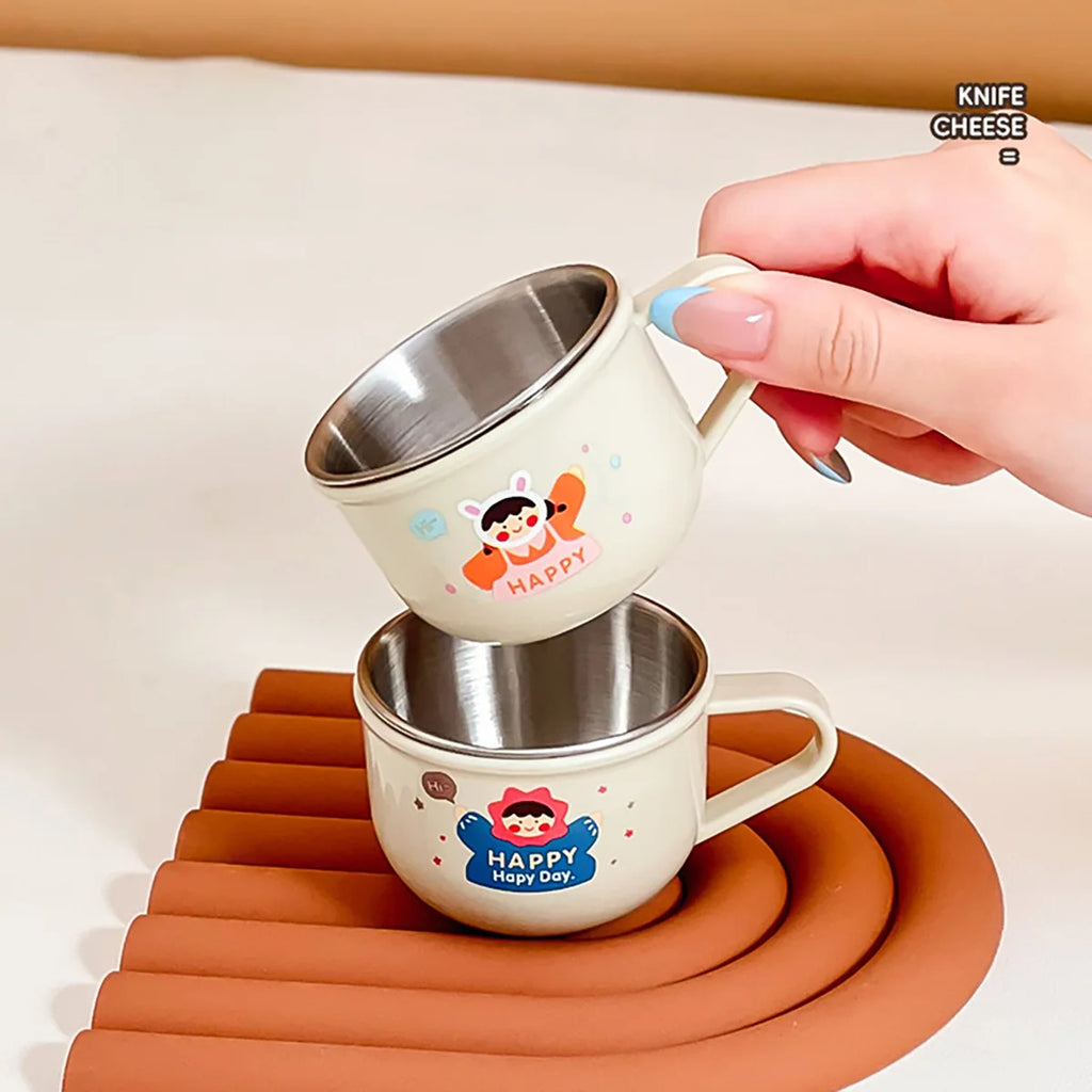 Double Wall Stainless Steel Kids Coffee Tumbler Cup