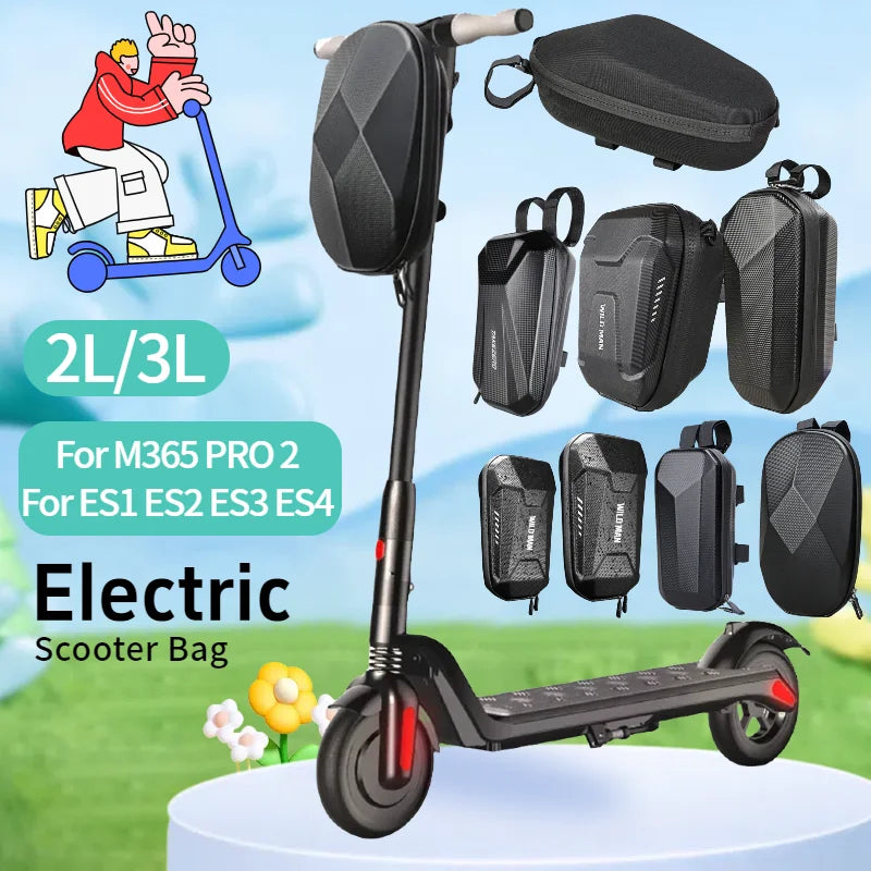 Portable Electric Scooter Storage Bag - Hard Shell & Reflective Safety