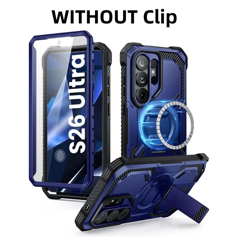 I-BLASON Rugged Armor Case for Samsung Galaxy S26 Ultra - Screen Protector & Stand