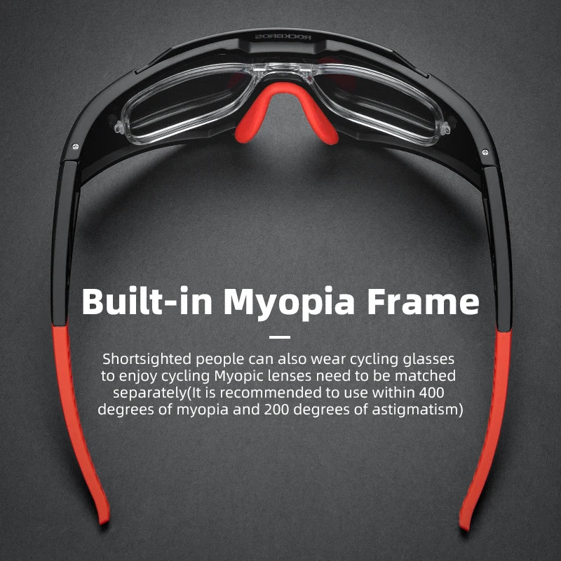 ROCKBROS Photochromic Polarized Cycling Glasses - Ultra UV400 Protection