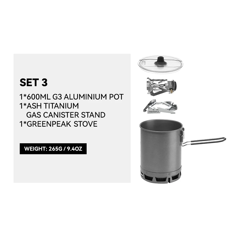 Fire Maple Ultralight Camping Cooking System - Portable Gas Burner