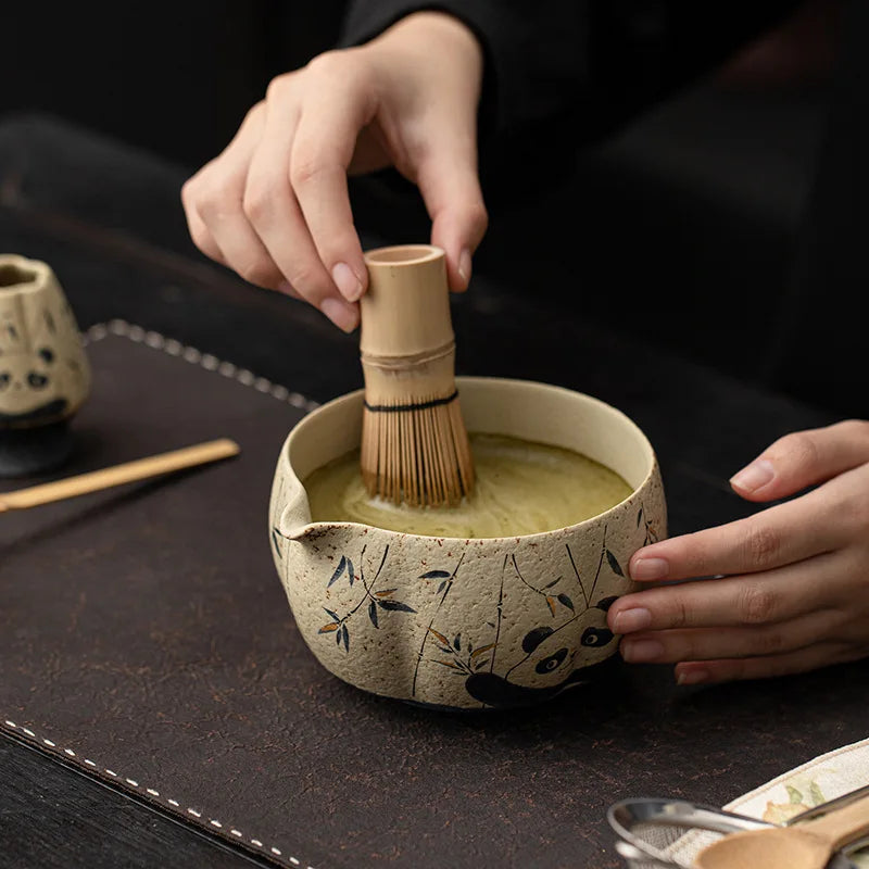 Exquisite Bamboo Matcha Set - Bowl, Whisk & Tea Tools Gift