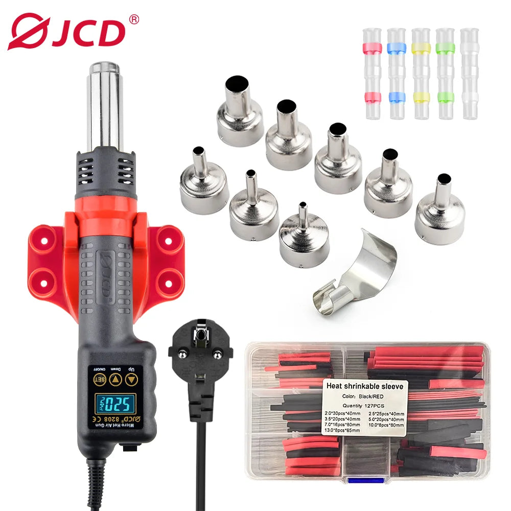JCD 750W Digital Hot Air Gun - Adjustable Temperature & Speed