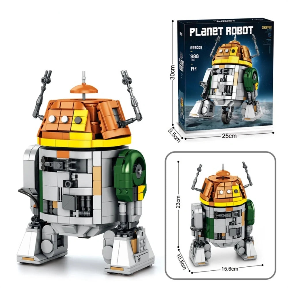 988PCS Block Building Set - C1-10P Chopper Robot Model Toy