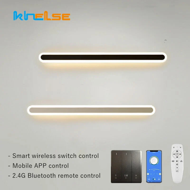 Smart LED Linear Wall Light - Dimmable & App Controlled Sconce